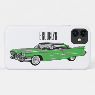 Cartoon-Abbildung 1959 des klassischen Autos Case-Mate iPhone Hülle