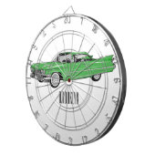 Cartoon-Abbildung 1959 des klassischen Autos Dartscheibe (Vorderseite rechts)