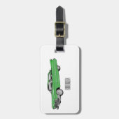 Cartoon-Abbildung 1959 des klassischen Autos Gepäckanhänger (Vorderseite vertikal)