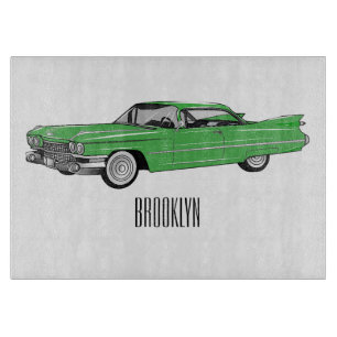 Cartoon-Abbildung 1959 des klassischen Autos Schneidebrett