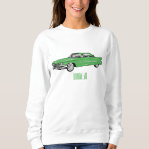 Cartoon-Abbildung 1959 des klassischen Autos Sweatshirt
