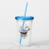 Cartoon-Abbildung Acryltrinkbecher (Rückseite)