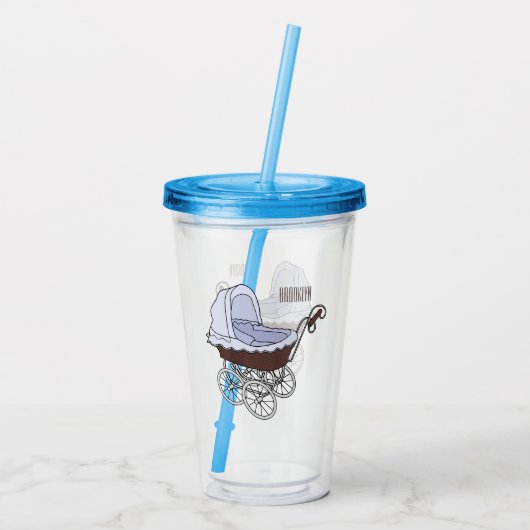 Cartoon-Abbildung Acryltrinkbecher (Rückseite)