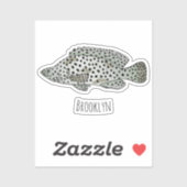 Cartoon-Abbildung Aufkleber (Blatt)