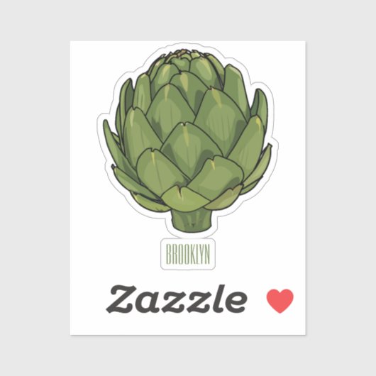 Cartoon-Abbildung Aufkleber (Blatt)