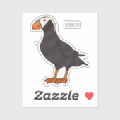 Cartoon-Abbildung Aufkleber (Blatt)