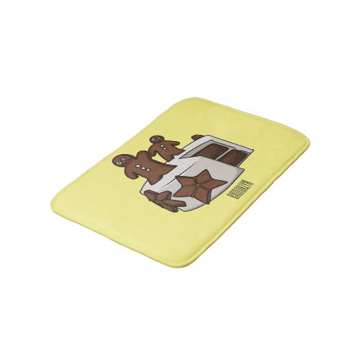 Cartoon-Abbildung Badematte (Schrägansicht)