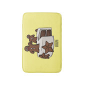 Cartoon-Abbildung Badematte (Vorderseite Vertikal)