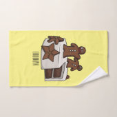 Cartoon-Abbildung Badhandtuch Set (Handtuch)