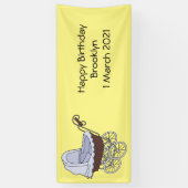 Cartoon-Abbildung Banner (Vertikal)