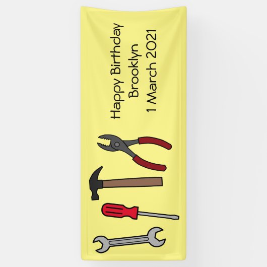 Cartoon-Abbildung Banner (Vertikal)