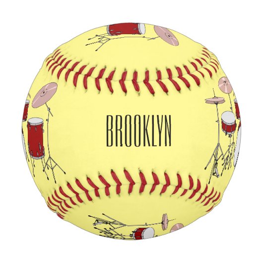 Cartoon-Abbildung Baseball (Vorderseite)