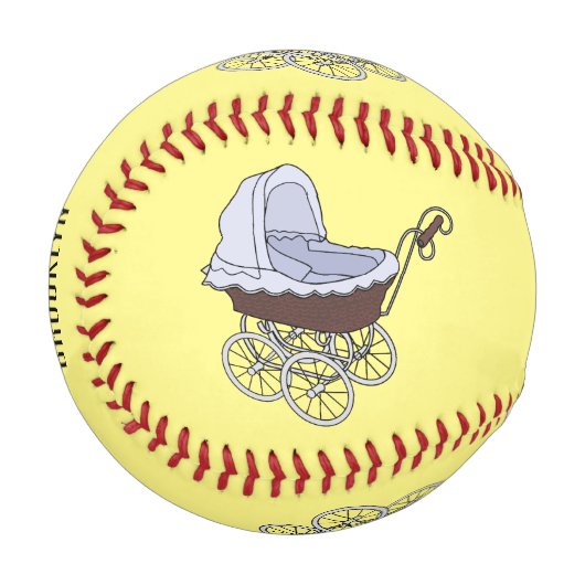 Cartoon-Abbildung Baseball (Vorderseite Links)