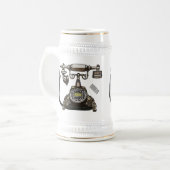 Cartoon-Abbildung Bierglas (Vorderseite Links)