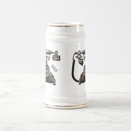 Cartoon-Abbildung Bierglas (Mittel)