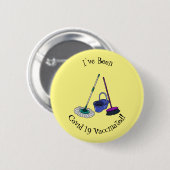 Cartoon-Abbildung Button (Vorne & Hinten)