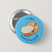 Cartoon-Abbildung Button (Vorne & Hinten)