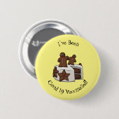 Cartoon-Abbildung Button (Vorne & Hinten)