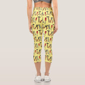 Cartoon-Abbildung Capri Leggings (Rückseite)