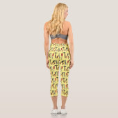 Cartoon-Abbildung Capri Leggings (Rückseite)