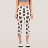 Cartoon-Abbildung Capri Leggings (Vorderseite)