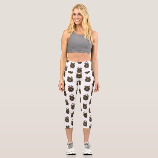 Cartoon-Abbildung Capri Leggings (Vorderseite)