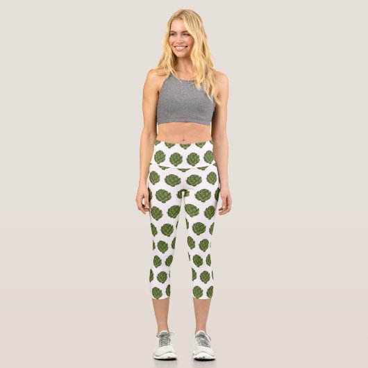 Cartoon-Abbildung Capri Leggings (Vorderseite)