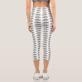 Cartoon-Abbildung Capri Leggings (Rückseite)