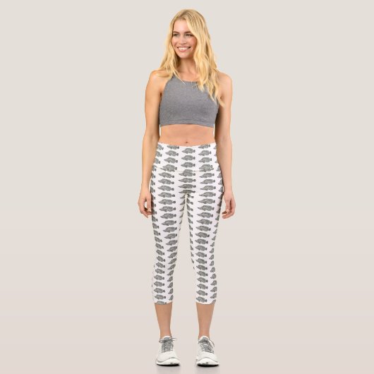 Cartoon-Abbildung Capri Leggings (Vorderseite)