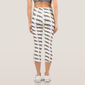Cartoon-Abbildung Capri Leggings (Rückseite)