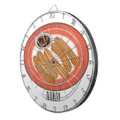 Cartoon-Abbildung Dartscheibe (Vorderseite rechts)