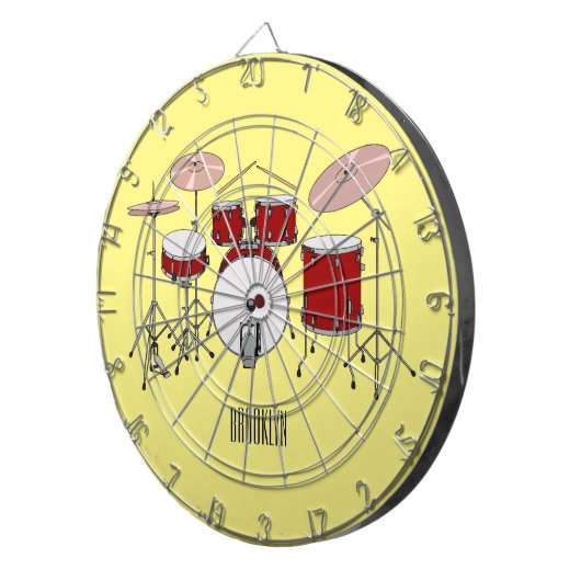 Cartoon-Abbildung Dartscheibe (Vorderseite rechts)