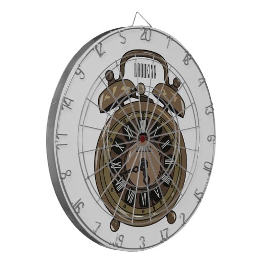 Cartoon-Abbildung Dartscheibe (Vorderseite Links)