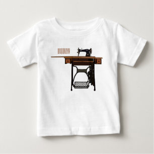 Cartoon-Abbildung der Nähmaschine Baby T-shirt