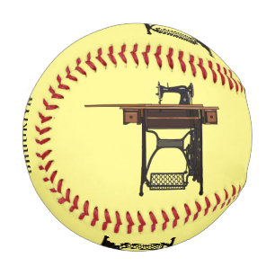 Cartoon-Abbildung der Nähmaschine Baseball