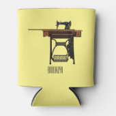 Cartoon-Abbildung der Nähmaschine Dosenkühler (Vorderseite)