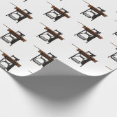 Cartoon-Abbildung der Nähmaschine Geschenkpapier (Ecke)