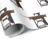 Cartoon-Abbildung der Nähmaschine Geschenkpapier (Rolleneckpunkt)