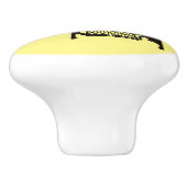 Cartoon-Abbildung der Nähmaschine Keramikknauf (Seitenansicht)