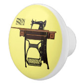 Cartoon-Abbildung der Nähmaschine Keramikknauf (Rechts)