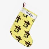 Cartoon-Abbildung der Nähmaschine Kleiner Weihnachtsstrumpf (Vorderansicht (hängend))