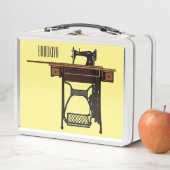 Cartoon-Abbildung der Nähmaschine Metall Brotdose (Beispiel)