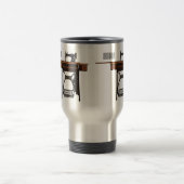 Cartoon-Abbildung der Nähmaschine Reisebecher (Mittel)