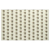 Cartoon-Abbildung der Nähmaschine Stoff (Fat Quarter (45,7 x 55,9 cm))