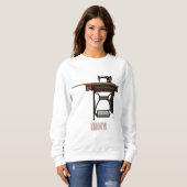 Cartoon-Abbildung der Nähmaschine Sweatshirt (Vorne ganz)