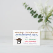 Cartoon-Abbildung der Nähmaschine Visitenkarte (Stehend Vorderseite)