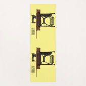 Cartoon-Abbildung der Nähmaschine Yogamatte (Vorderseite)