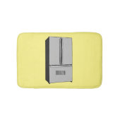 Cartoon-Abbildung des Kühlschranks Badematte (Vorderseite)