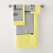 Cartoon-Abbildung des Kühlschranks Badhandtuch Set (Insitu)