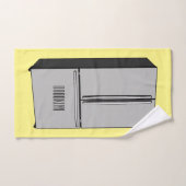 Cartoon-Abbildung des Kühlschranks Badhandtuch Set (Handtuch)